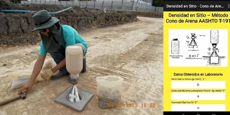 Ensayos in situ en Iquique